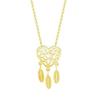 Heart Shaped Dream Catcher Necklace