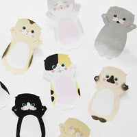 Cartoon Cat Sticky Notepads (set of 8)
