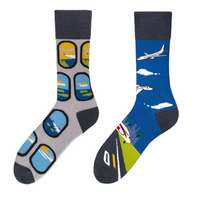 Chaussettes fantaisie asymétriques