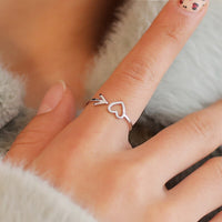 Anillo Ajustable Flecha Corazón