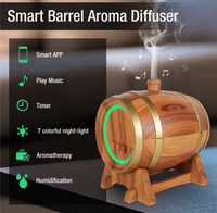 Oak Barrel Designed Bluetooth Smart Diffuser