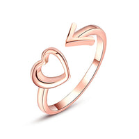 Anillo Ajustable Flecha Corazón