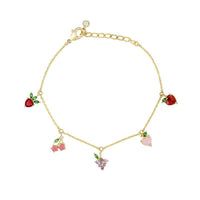 Bracelets à breloques fruits tropicaux