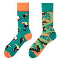 Chaussettes fantaisie asymétriques