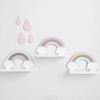 Wooden Rainbow Wall Shelf