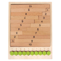 Puzzle mathématique éducatif en bois
