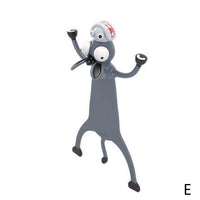 Marque-page 3D animal de dessin animé écrasé