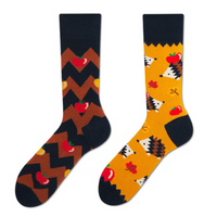 Chaussettes fantaisie asymétriques