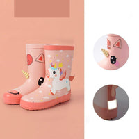 Cartoon Animal 3D Rain Boots (Child)
