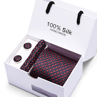 Coffret cadeau pour hommes, costume 5 pièces, cravate de mariage formelle d'affaires