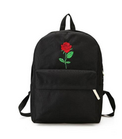 Embroidered Rose Love Backpacks