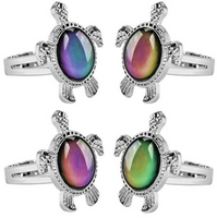 Collar con colgante de tortuga marina de ópalo azul relleno de plata de moda para mujer, regalo de joyería de playa de océano de boda Animal femenino