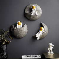Moon Astronaut Wall Sculptures