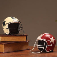 Décor de casque de football américain rétro