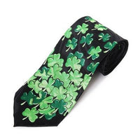 Lucky Shamrock Clovers Green Novelty Ties