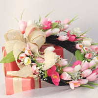 Two Tone Tulip Wreath