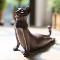 Statues de chat de yoga