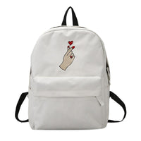 Embroidered Rose Love Backpacks