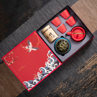 Juego de té de cerámica Kung Fu, conjunto con caja de regalo, regalo pequeño de negocios