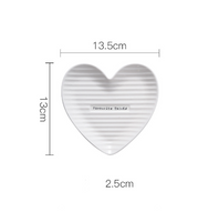 Heart Shape Ceramic Plates
