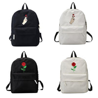 Embroidered Rose Love Backpacks