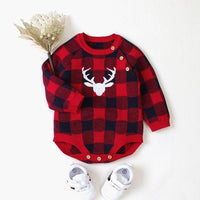 Buffalo Plaid Long-sleeved Romper (Baby/Toddler)
