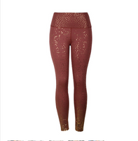 Leggings de fitness scintillants dégradés taille haute