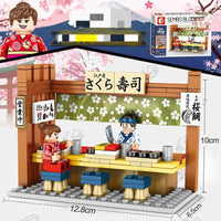 Japanese City View Building Blocks Sets