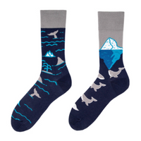 Chaussettes fantaisie asymétriques