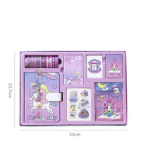 Coffret cadeau journal stationnaire pour filles