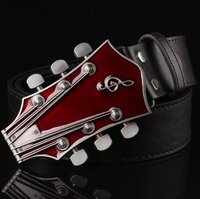 Cinturones con hebilla de guitarra