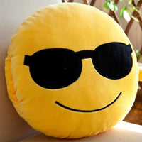 Emoji Round Throw Pillows