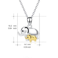 Collier et boucles d'oreilles en argent 925, tendance de la mode européenne et américaine, éléphant