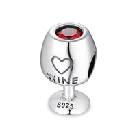 Wine Glass Bead Charm