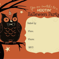 Hootin' Halloween - Invitations