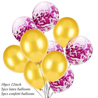Ballons de confettis d'anniversaire