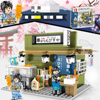 Japanese City View Building Blocks Sets
