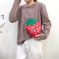 Sac à bandoulière de fruits de dessin animé féminin