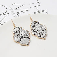 Abalone Shell Leopard Moroccan Earrings