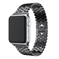 Fish Scale Style Metal Apple Watch Band