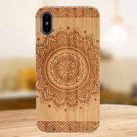 Wooden Etched iPhone Cases