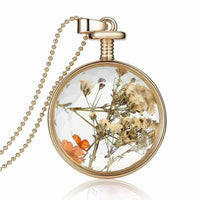 Dried Flower Crystal Lockets