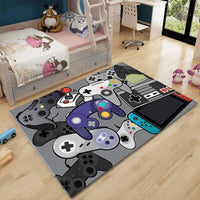 Game Controller Printed Design Floor Rugs