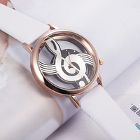 Hollow Musical Note Wrist Watch
