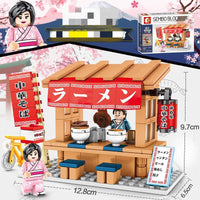 Japanese City View Building Blocks Sets
