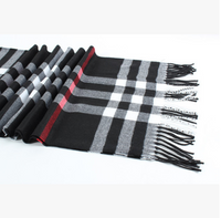 Bufandas unisex a cuadros de estilo clásico inglés