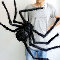Large Fuzzy Spider Halloween Prop