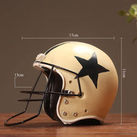 Décor de casque de football américain rétro
