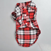 Camisa de franela para perro
