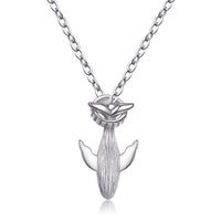 Collier de couple de baleines en argent sterling